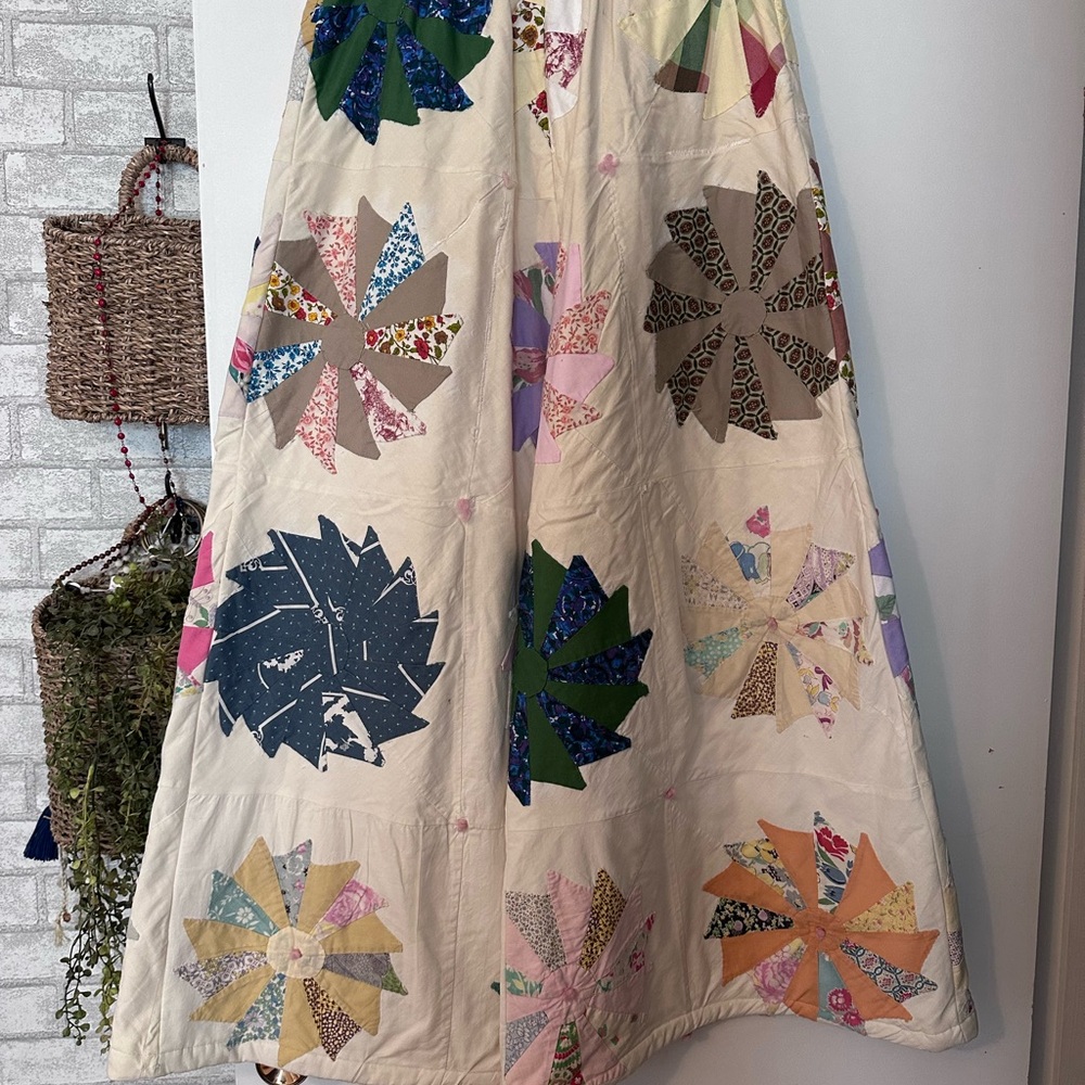 Colorful Patchwork wide leg pants